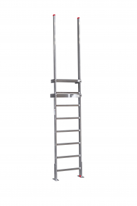 Aluminium Gevelladders van ALGA de specialist in veilige daktoegang. Standaard uit voorraad leverbaar✓ NEN-EN14122-4✓