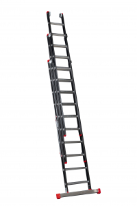 ALGA 3 delige Opsteekladder is standaard uitgevoerd met een stabiliteitsbalk. Leverbaar van 3x7 tot 3x16✓ Ook vrijstaand in de A-stand te gebruiken✓