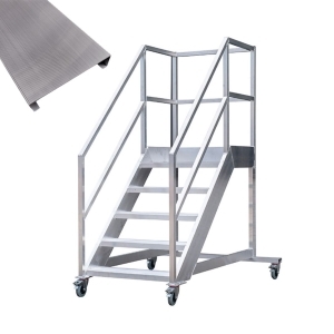 ALGA heeft een breed assortiment standaard verrijdbare bordestrappen voor bouw en industrie. Leverbaar van 3 tot 15 treden✓ Maatwerk mogelijk✓ NEN-EN-14122✓