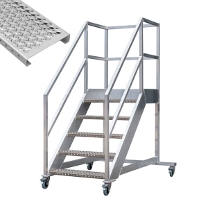 Aluminium bordestrap op wielen
