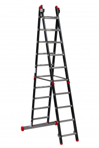 De sterkste professionele 2 delige Ladder van NL✔ De Manhattan Reformladder is leverbaar van 2x7 t/m 2x20 sporten✔ Werkhoogte ladder tot 10 meer✔ Uit voorraad✔