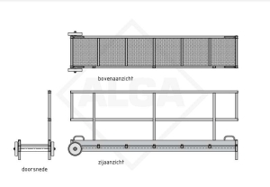 Gangway of loopplanken van ALGA speciaal voor de binnenvaart