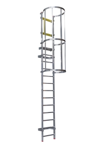 Aluminium kooiladder met rustbordes van ALGA