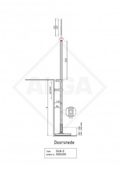 Gevelladder GLB-203