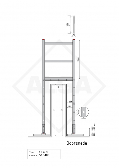 Gevelladder GLC-405