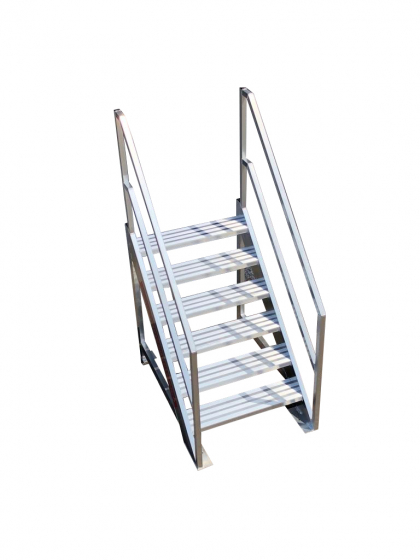 Aluminium vaste trap 60 graden