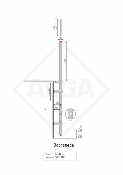 Gevelladder GLB-110