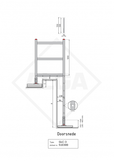 Gevelladder GLC-311