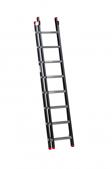 EMPIRE Opsteekladder 2 delig 2x8 met ladderhaken