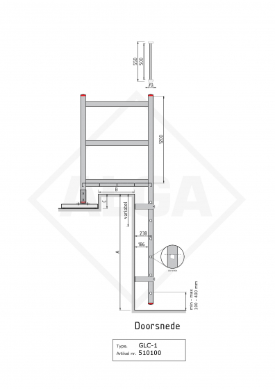 Gevelladder GLC-102