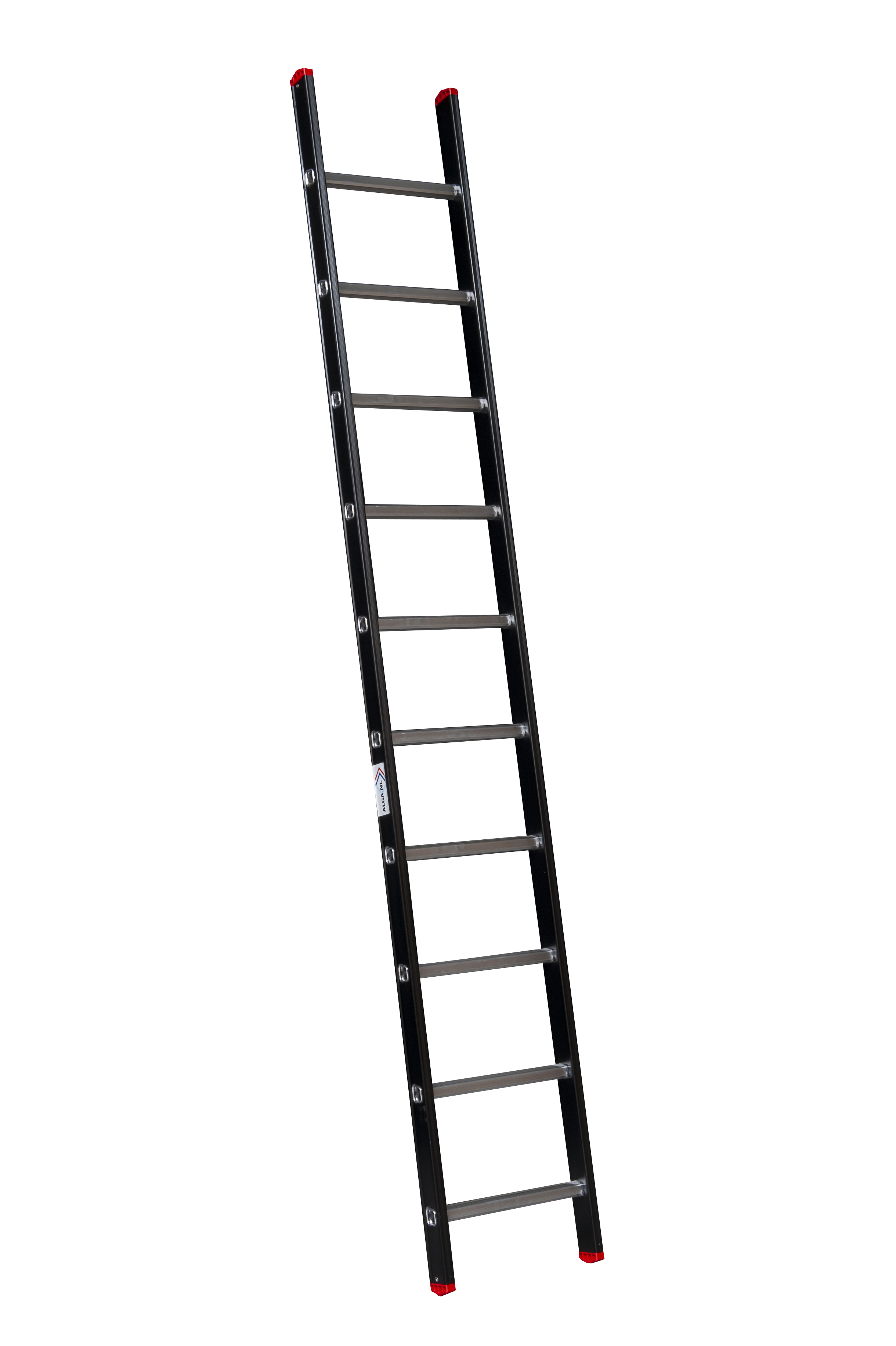 juni Infrarood Wig Enkele ladder 1x10 | aluminium ladder met ladderhaken