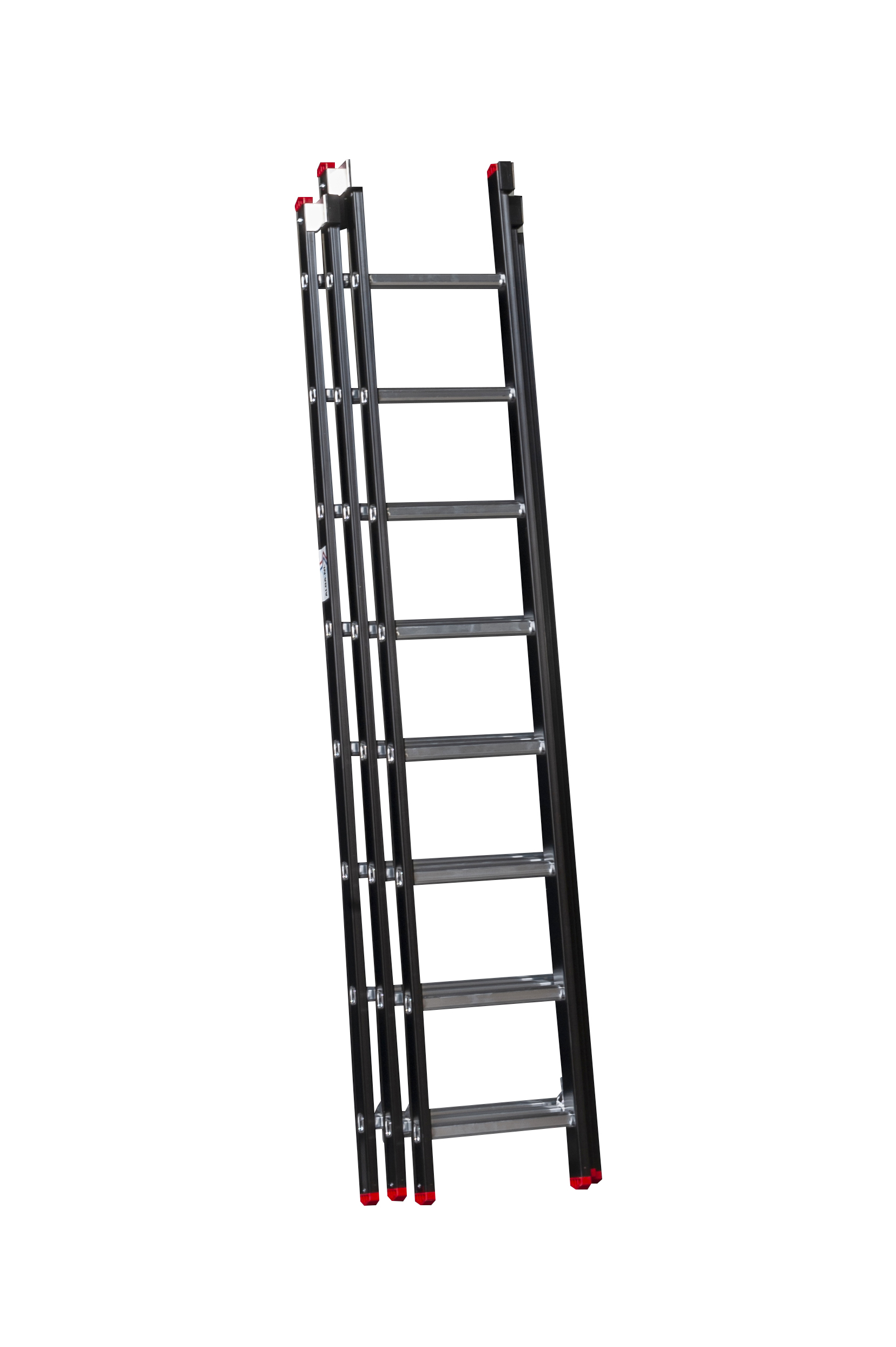 Opsteekladder kopen? 3 delige ladder 3x8 met ladderhaken