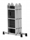 Vouwladder 4x3 VL403 ingeklapt op transportlengte ALGA