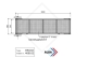 Aluminium gangway 2 meter (binnenvaart) 400102