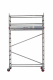 Aluminium rolsteiger smal met schoren platform 250 cm. RSA2500 | ALGA