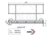 Aluminium gangway 2 meter (binnenvaart) 400102