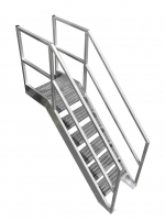 Aluminium vaste trap op maat gemaakt van ALGA