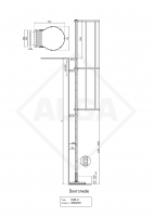 Kooiladder KLB-2 met uitstaptrede ALGA