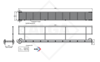 Aluminium gangway 5 meter (binnenvaart) 400105