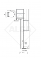 Kooiladder KLC-3 met passage bordes ALGA