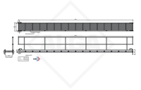 Aluminium gangway 8 meter (binnenvaart) 400108
