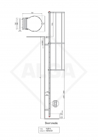 Kooiladder KLB-1 met uitstaptrede ALGA